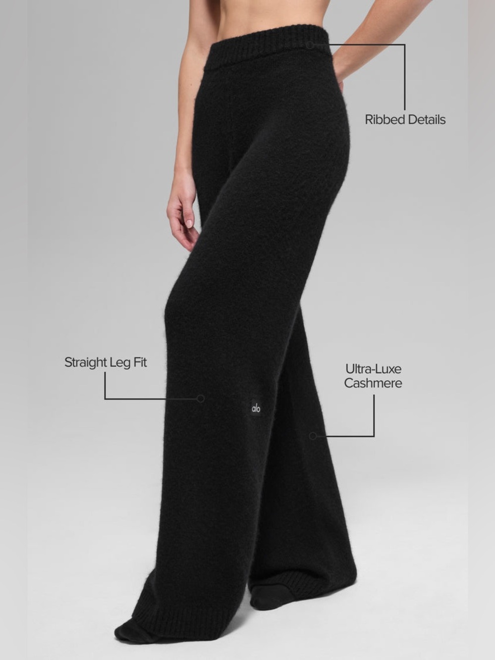 Wool Cashmere High-Waist New Class Wide Leg Pant S ($458)